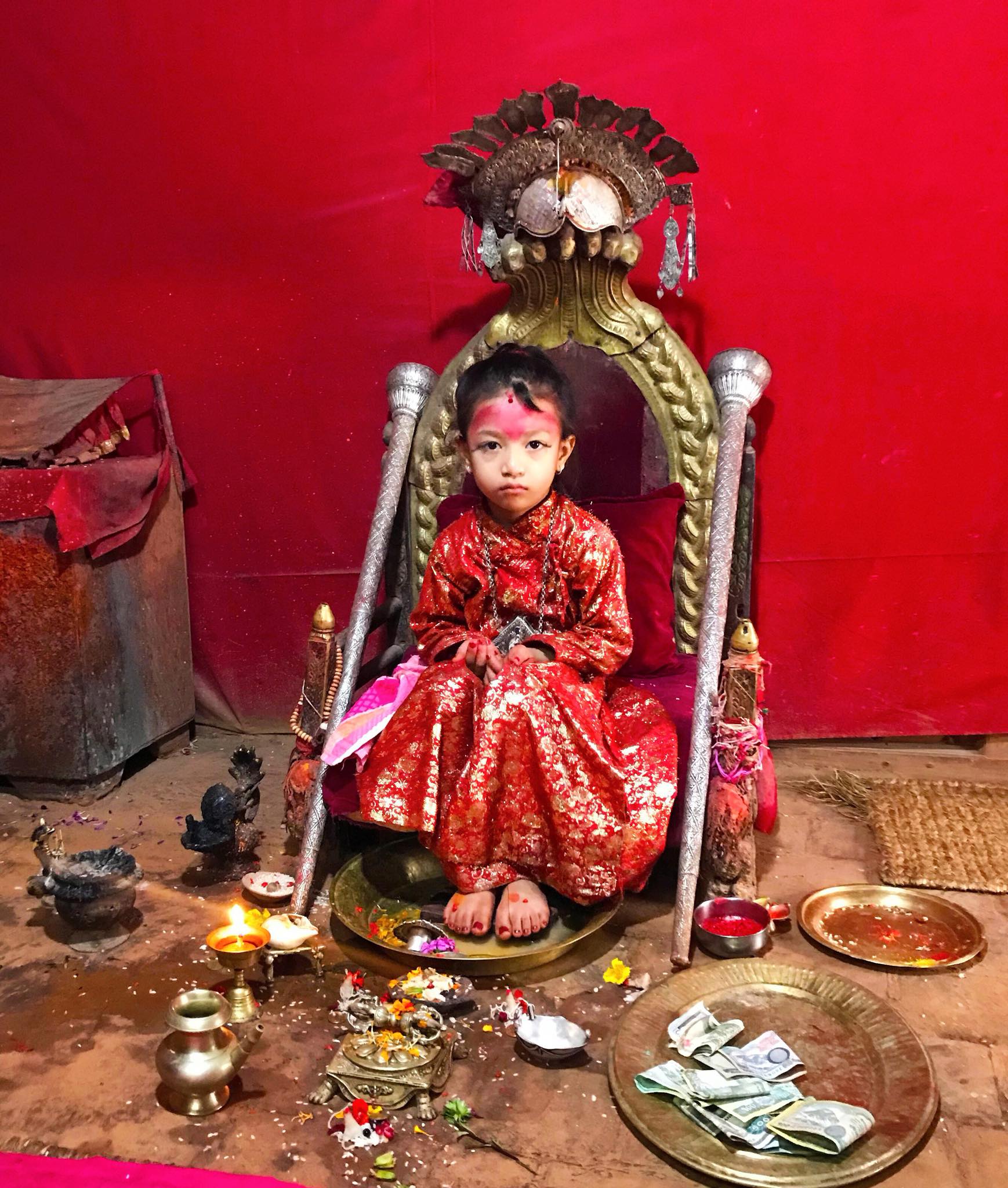 Великая Богиня Кумари в теле маленькой Девочки